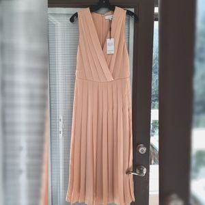 Reiss pleated occasion dress